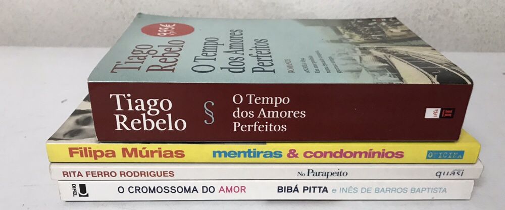 4 Livros-Tiago Rebelo, Bibá Pitta, Rita Ferro Rodrigues e Filipa Múria