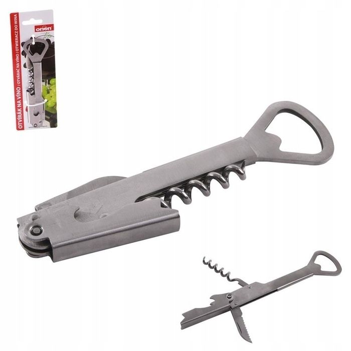 korkociąg otwieracz 3 w 1 stalowy wysoka jakość