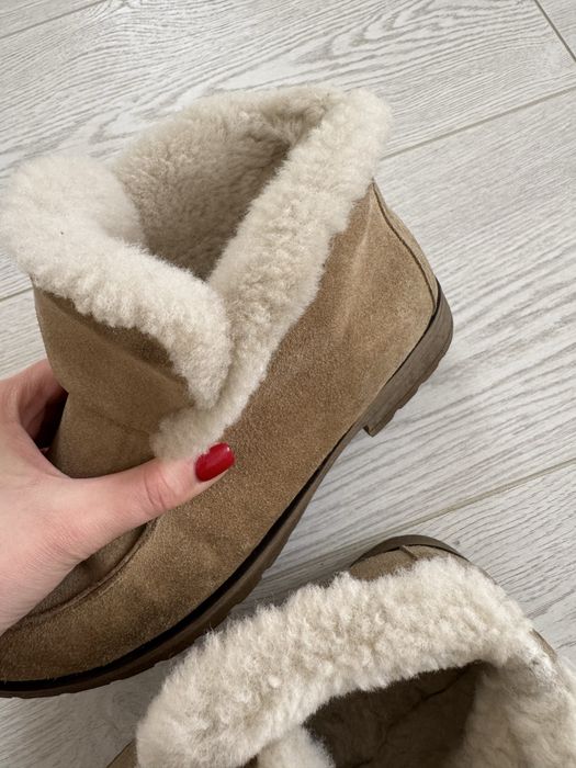 Зимові черевички з натуральної замші