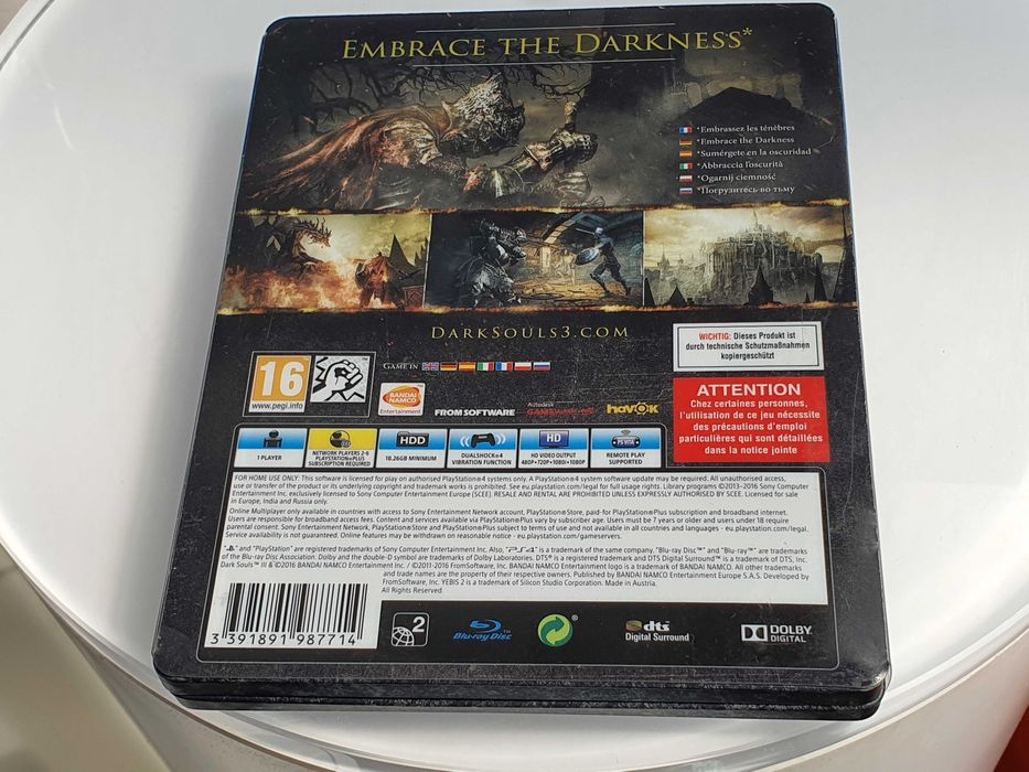 Dark Souls 3: Apocalypse Edition PS4 / PS5 Steelbook Kolekcjonerski