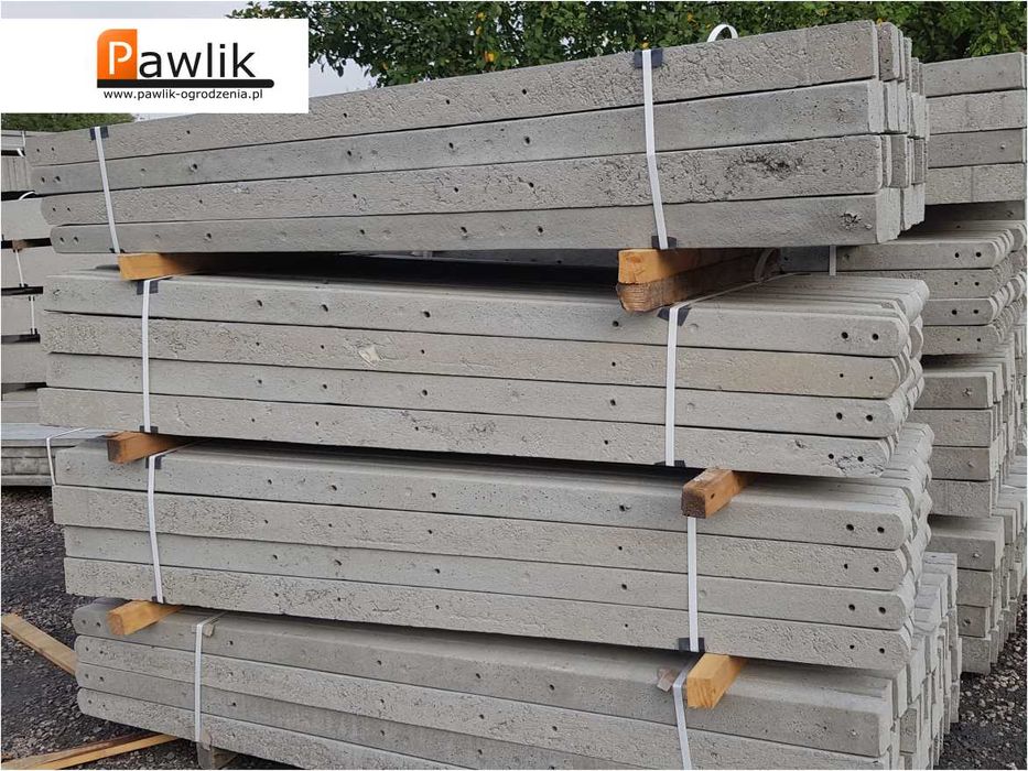 Słupek betonowy do siatki leśnej | Siatka leśna a+