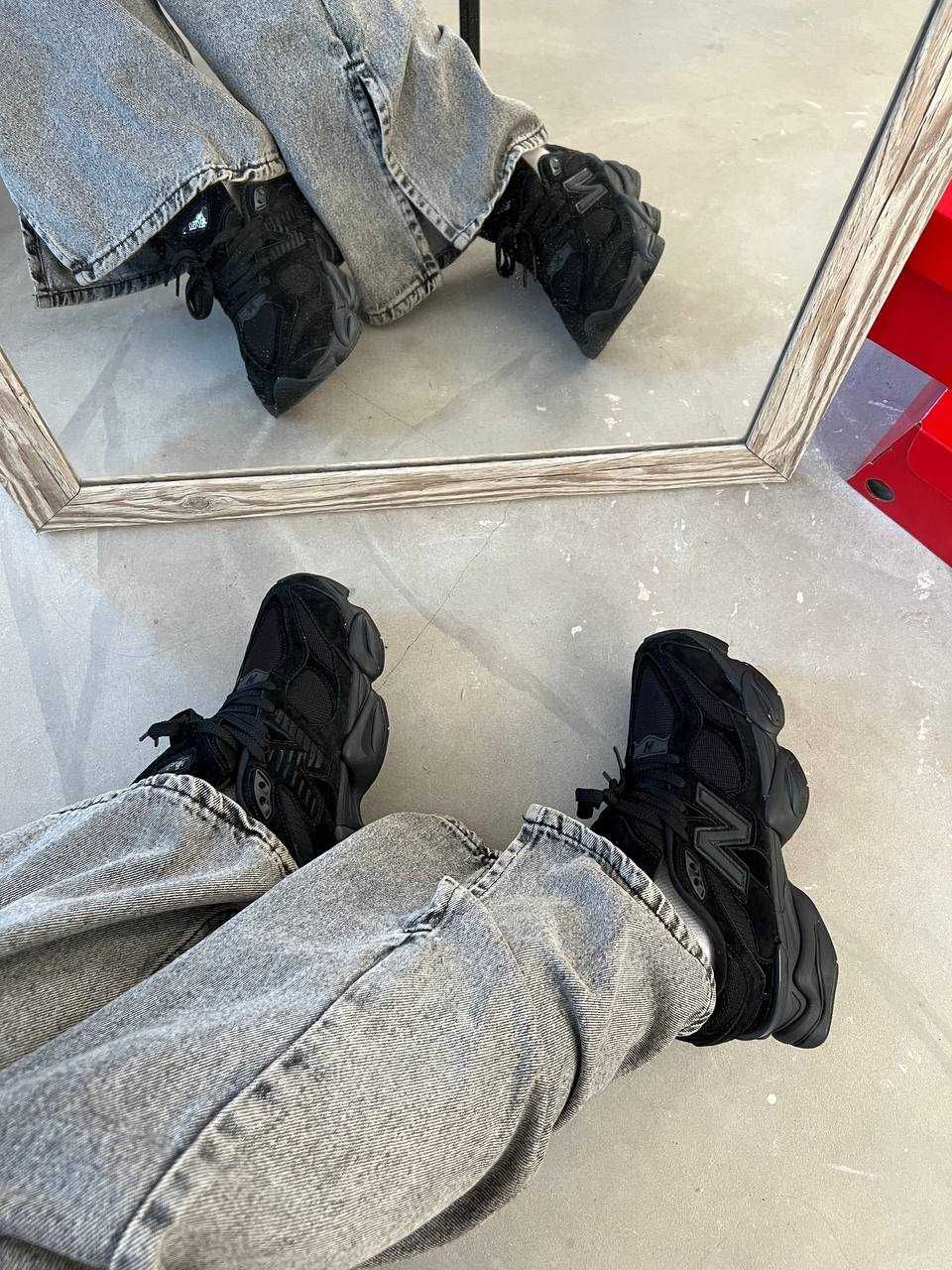Кроссовки New Balance 9060 black / Нью Беленс 9060 черные 38 39 40