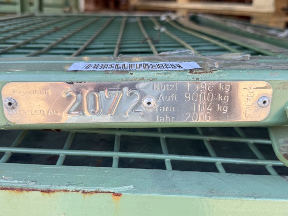 Pojemnik daimler 2072 składany metalowy gitterbox skrzyniopaleta