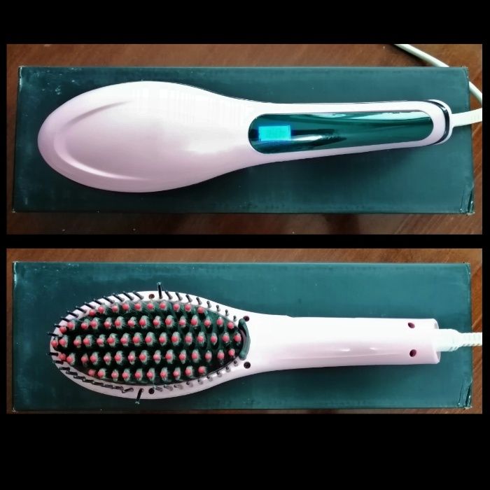 Щітка випрямляч Fast Hair Straightener HQT-906 Pink