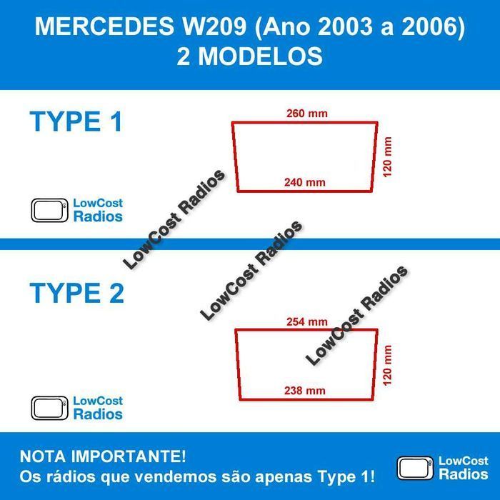 Auto Rádio GPS Mercedes Class C w203 (Android 15) 2004 a 2006
