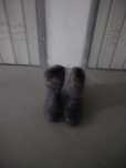 Botas castanhas de senhora com pelo