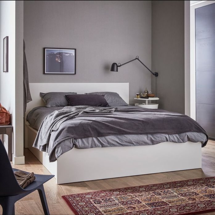 Łóżko z pojemnikiem MALM + meterac (opcjonalnie)