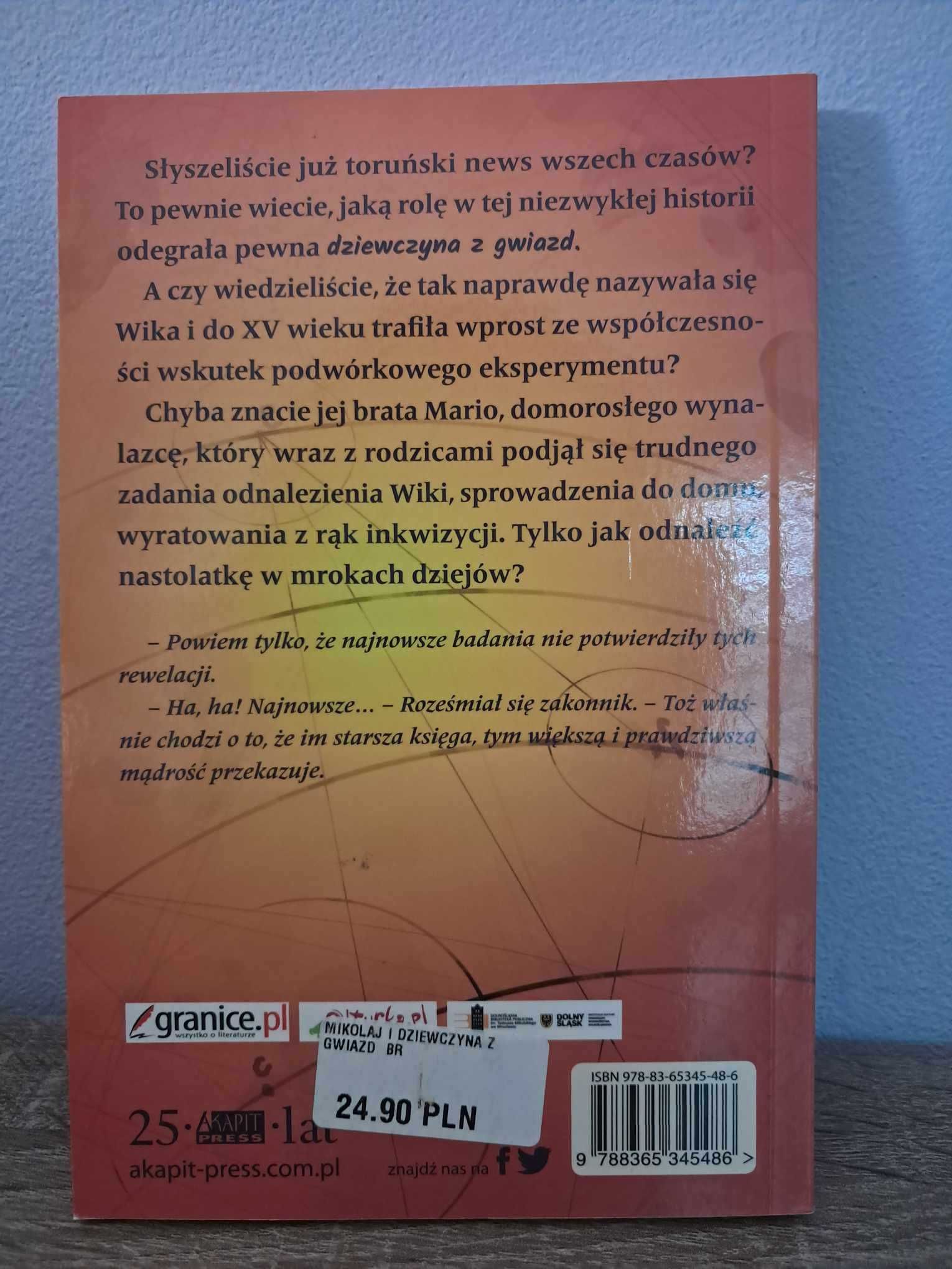 "Mikołaj i dziewczyna z gwiazd" Sergiusz Pinkwart, książka nowa