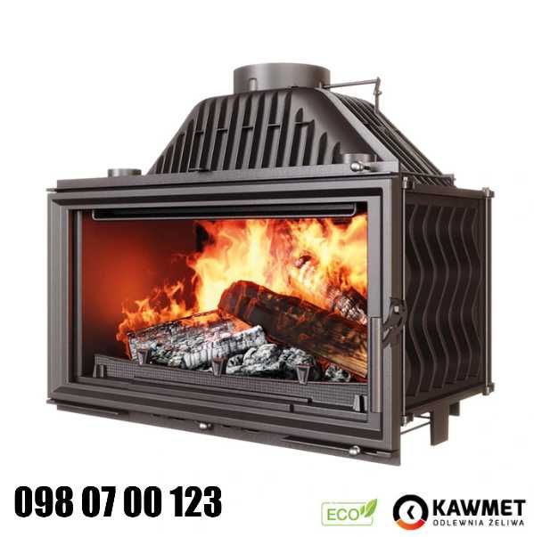 Камінна топка камін KAWMET W15 (13.5 kW) ECO В наявності Львів Монтаж