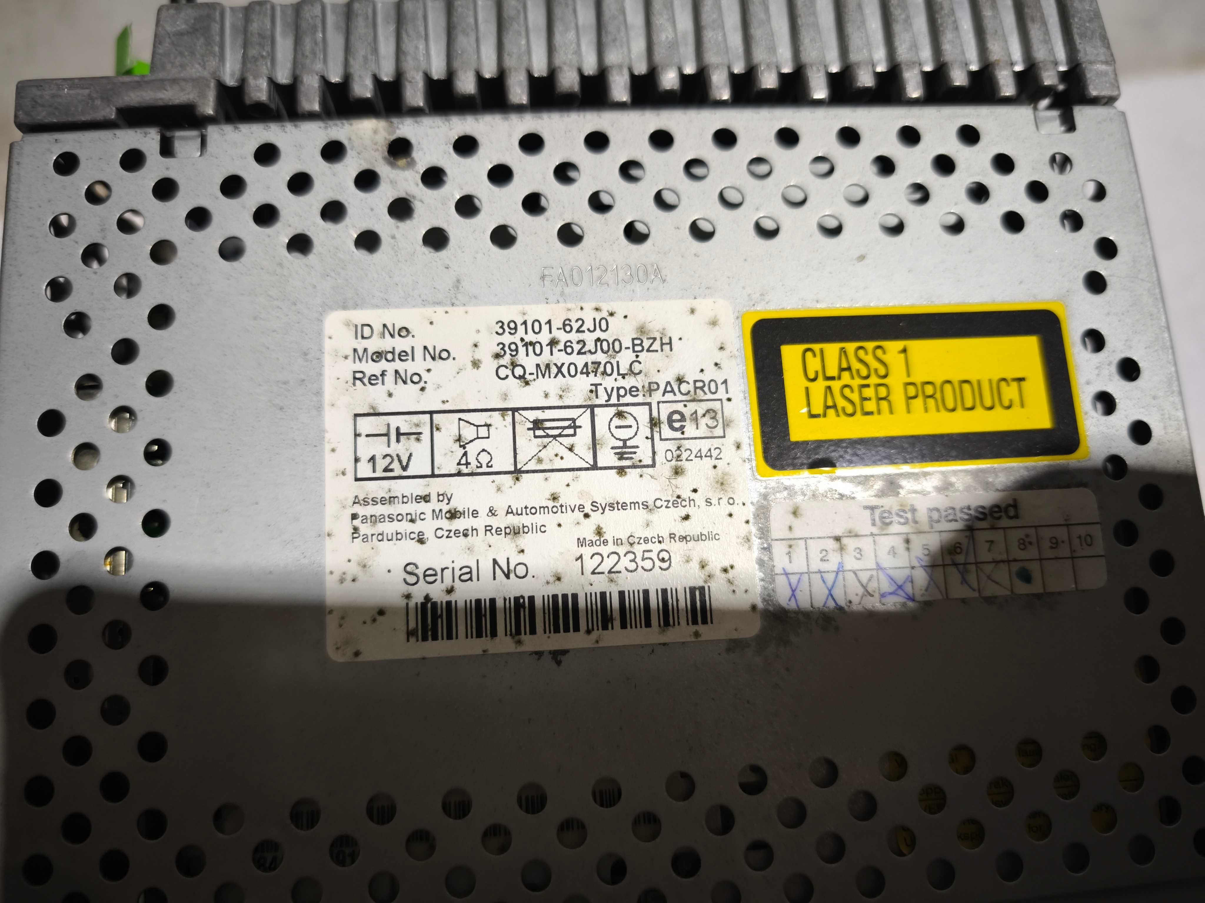 Radio odtwarzacz cd Suzuki Swift MK6 oryginał