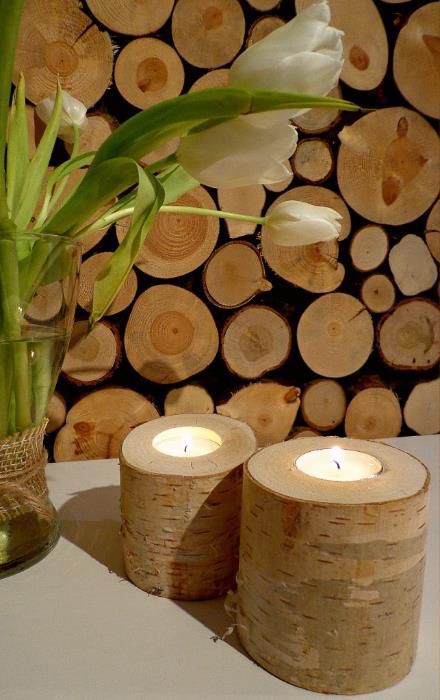 Plastry, krążki fleki drewna drewniane świeczniki różne rozmiary panel