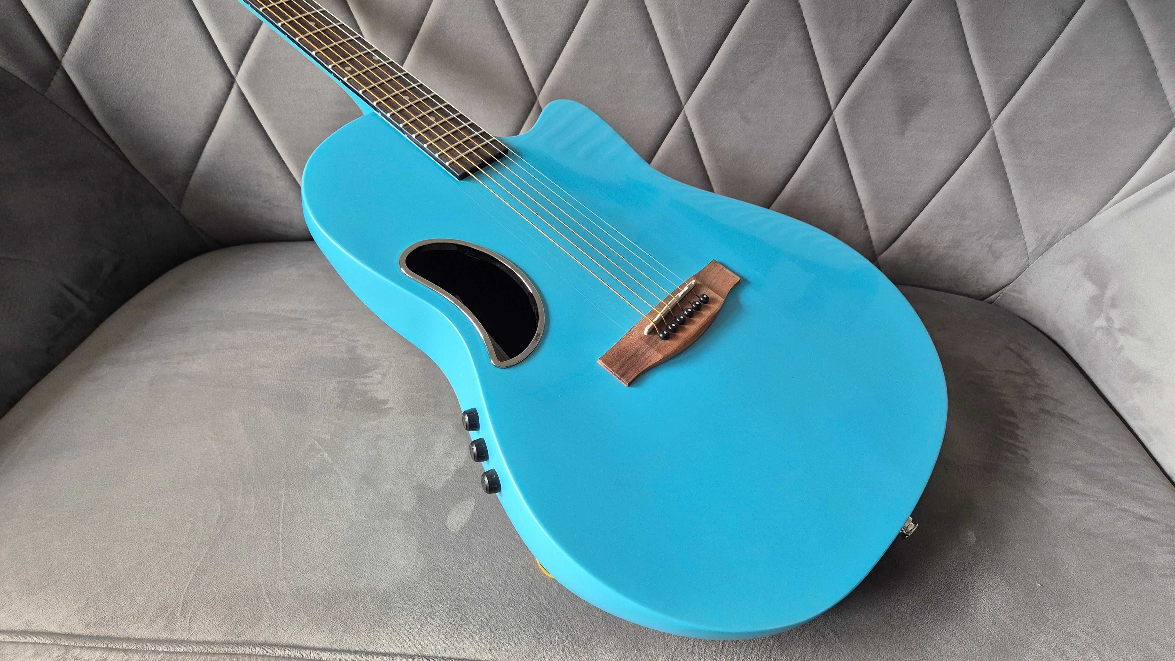 Gitara elektroakustyczna Smiger - niebieska