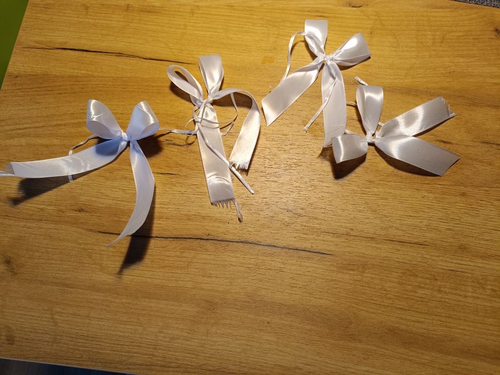 Zestaw do dekoracji samochodu na ŚLUB, serca, tablice i kokardy