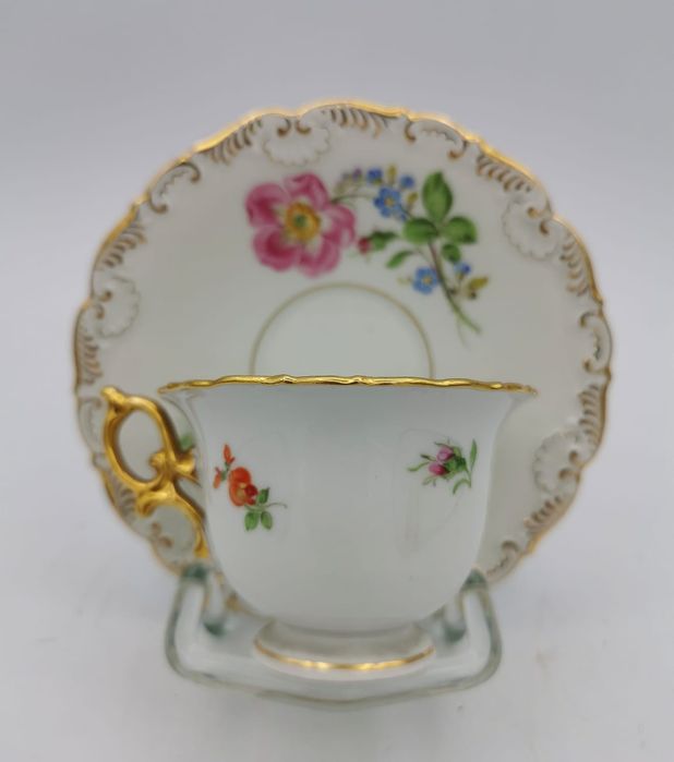Porcelana Meissen DUO Mokka Miśnia. Muzealna Kolekcjonerska