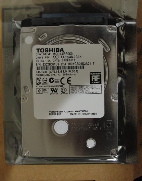 Жесткий диск TOSHIBA MHR40t60t80t120y250g320g500g640g750g123Tb