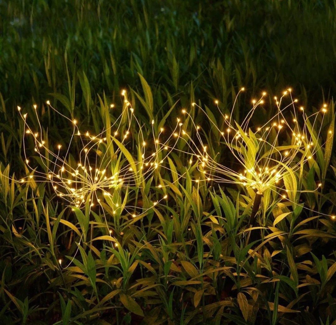 Lampka solarna 420 LED dmuchawiec, fajerwerki do ogrodu na taras etc.