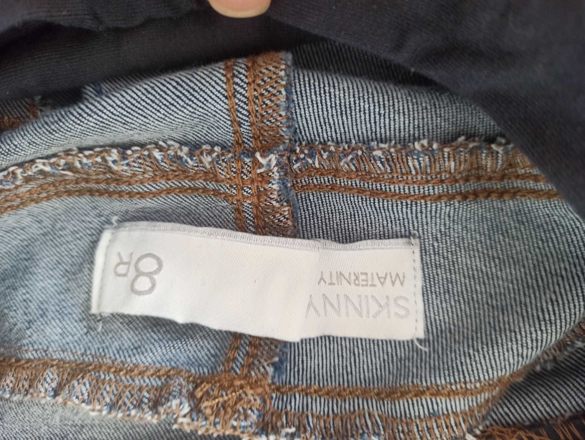 Spodnie jeansowe ciążowe granatowe rozmiar 36
