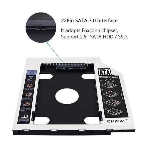 9.5mm Caddy Adapter for 2.5'' HDD/SSD (new)64171275101699123