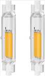 Pack 2 Lâmpadas R7S 78mm LED COB 220-240V Warm White – Deep Dimming