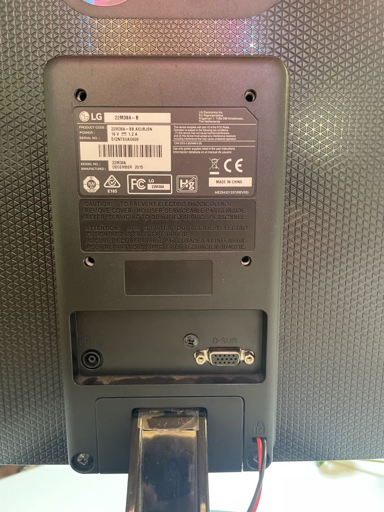 Moniotr LG 22M38A-B 22 cale