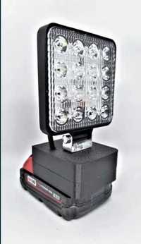 2xLampa latarka na baterie akumulator milwaukee m18 2x Lampa Metabo