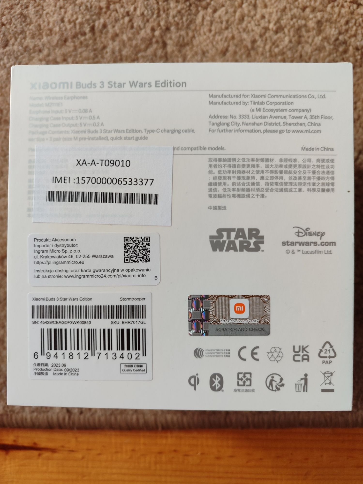 Słuchawki Xiaomi Buds 3 Star Wars Edition