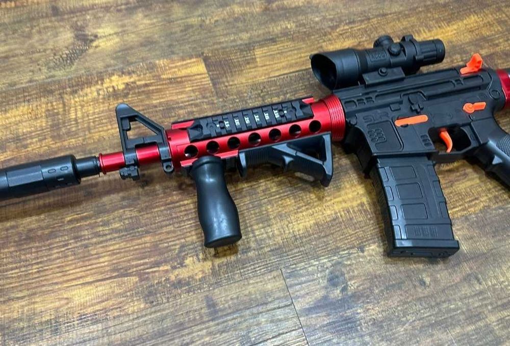 ‼️Акція‼️ Дитячий Автомат M4A1 стріляє кульками орбіган 95см 7.4V акум