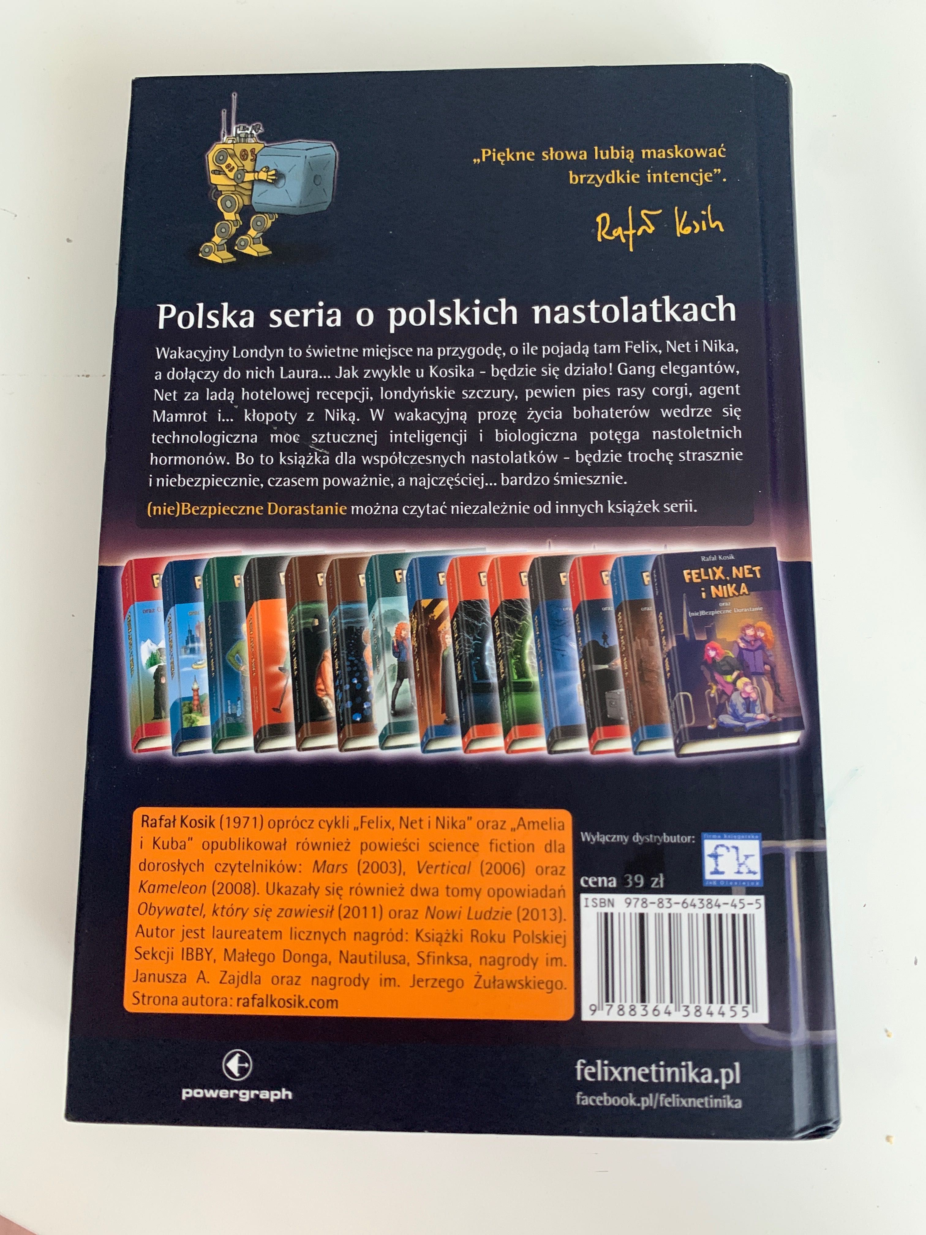 Książka „Felix, Net i Nika oraz (nie)Bezpieczne Dorastanie