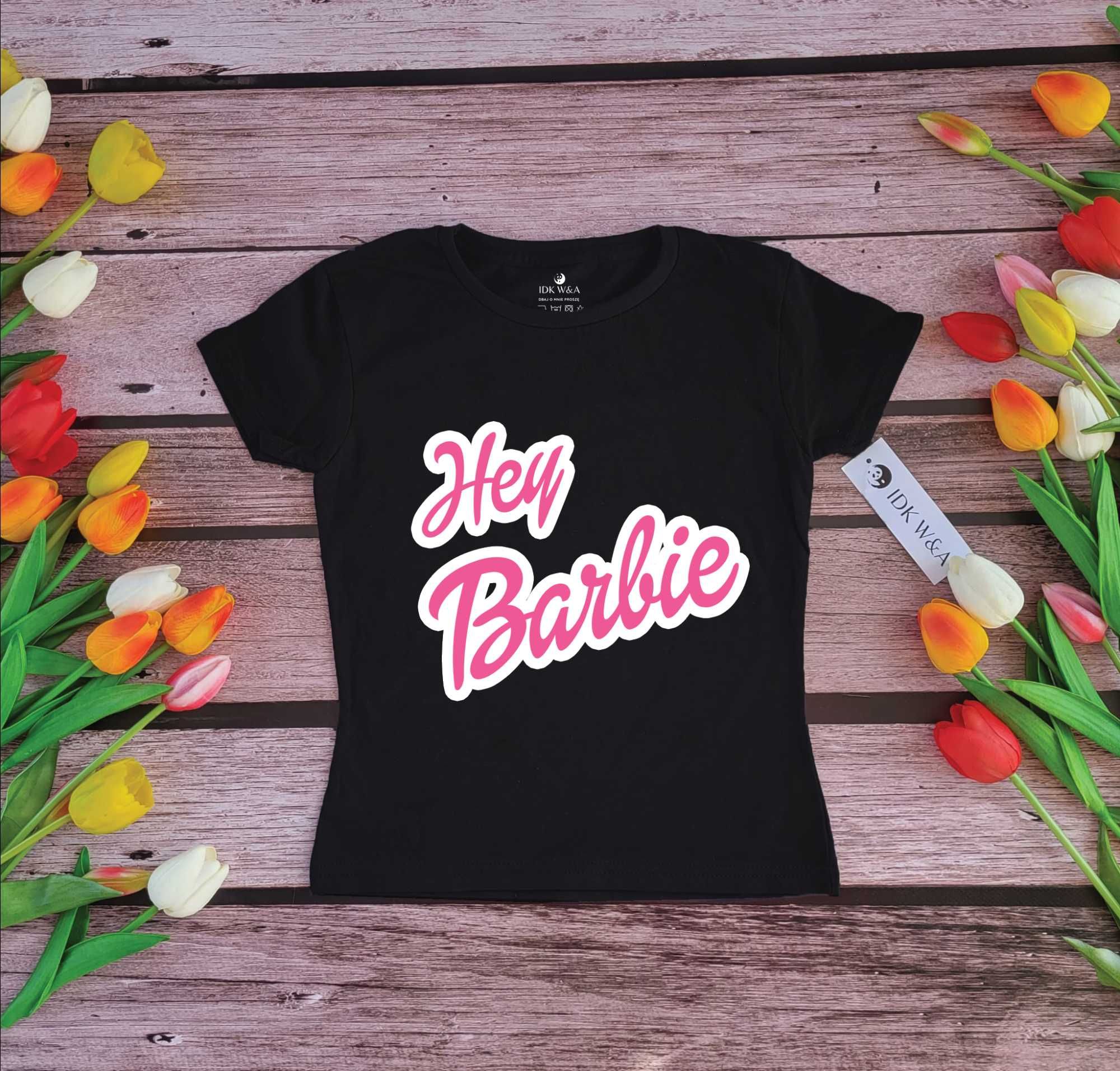 Bluzka Hey Barbie rozmiar 98-152cm koszulka t-shirt