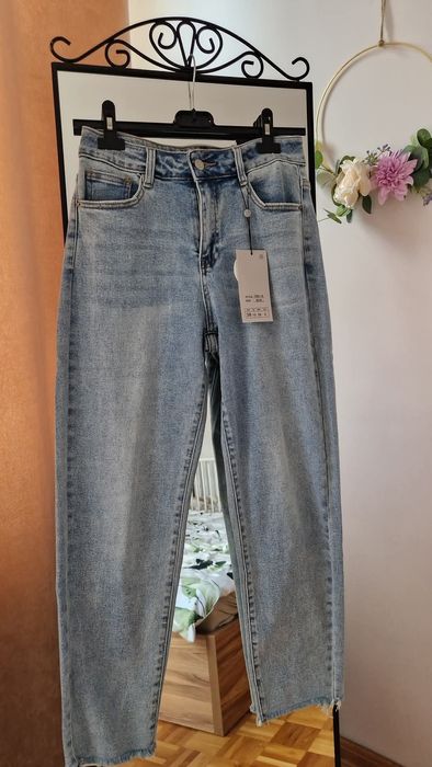 Dżinsy spodnie mom fit jesien Varlesca chicaca 36 S 38 M 40 L