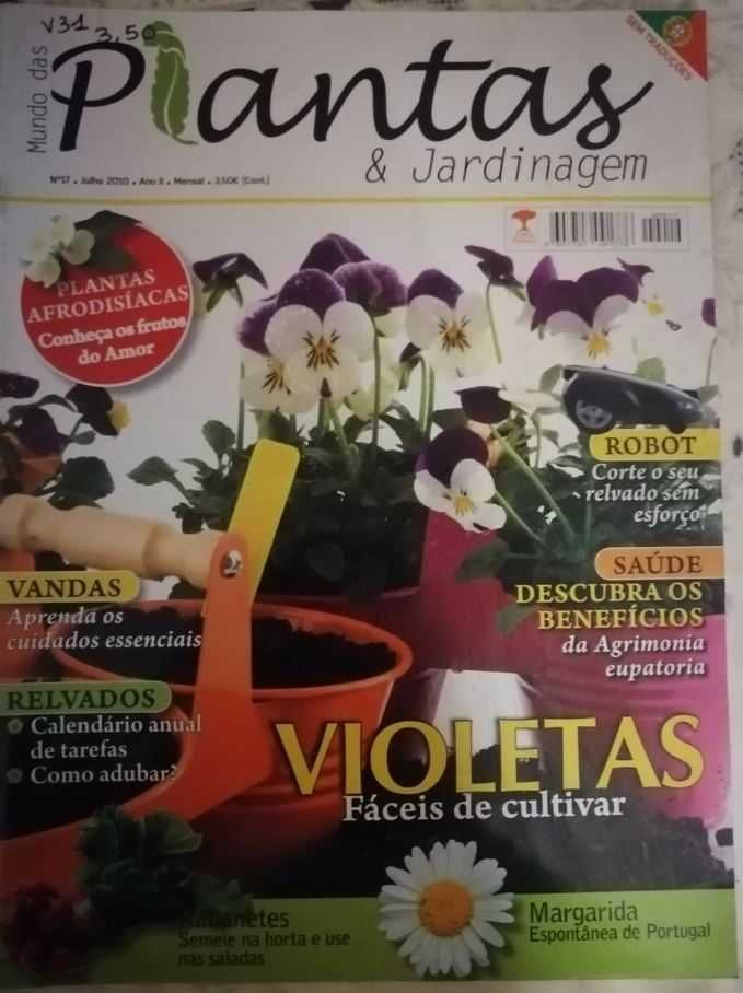 5 Revistas de "Plantas e Jardinagem" NOVAS de 2010 LOTE 2