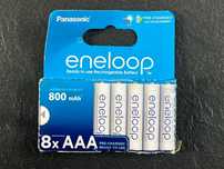 5x Akumulatorki baterie Panasonic Eneloop AAA R3 800mAh 1,2V NiMH