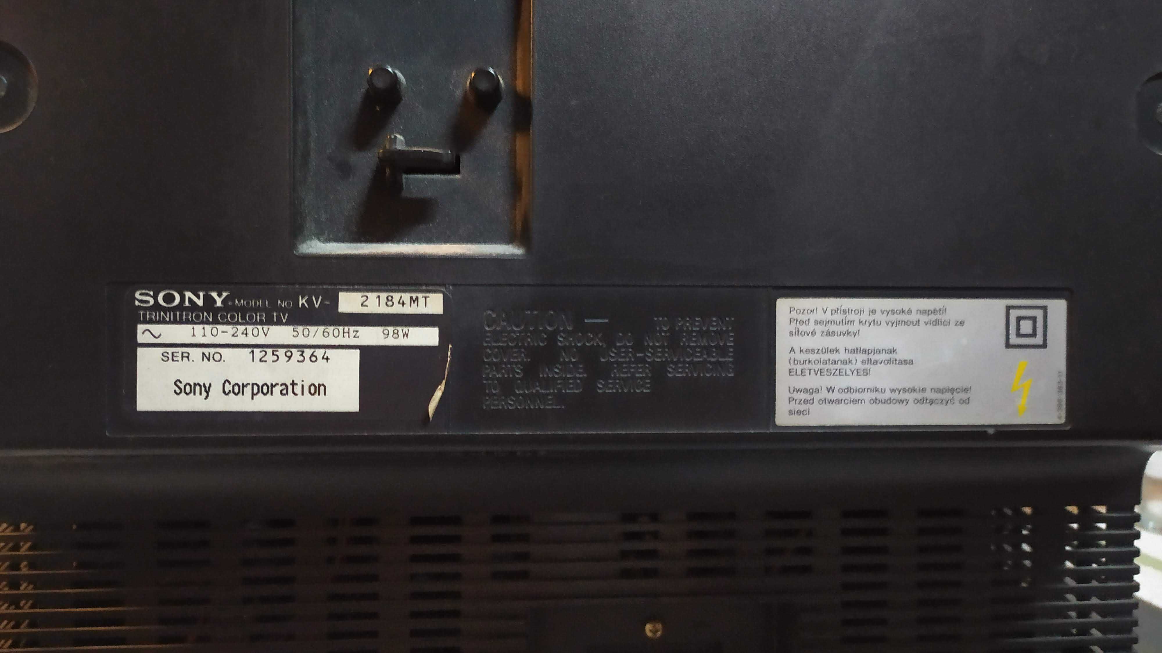 Telewizor kineskopowy Sony Trinitron Color CRT