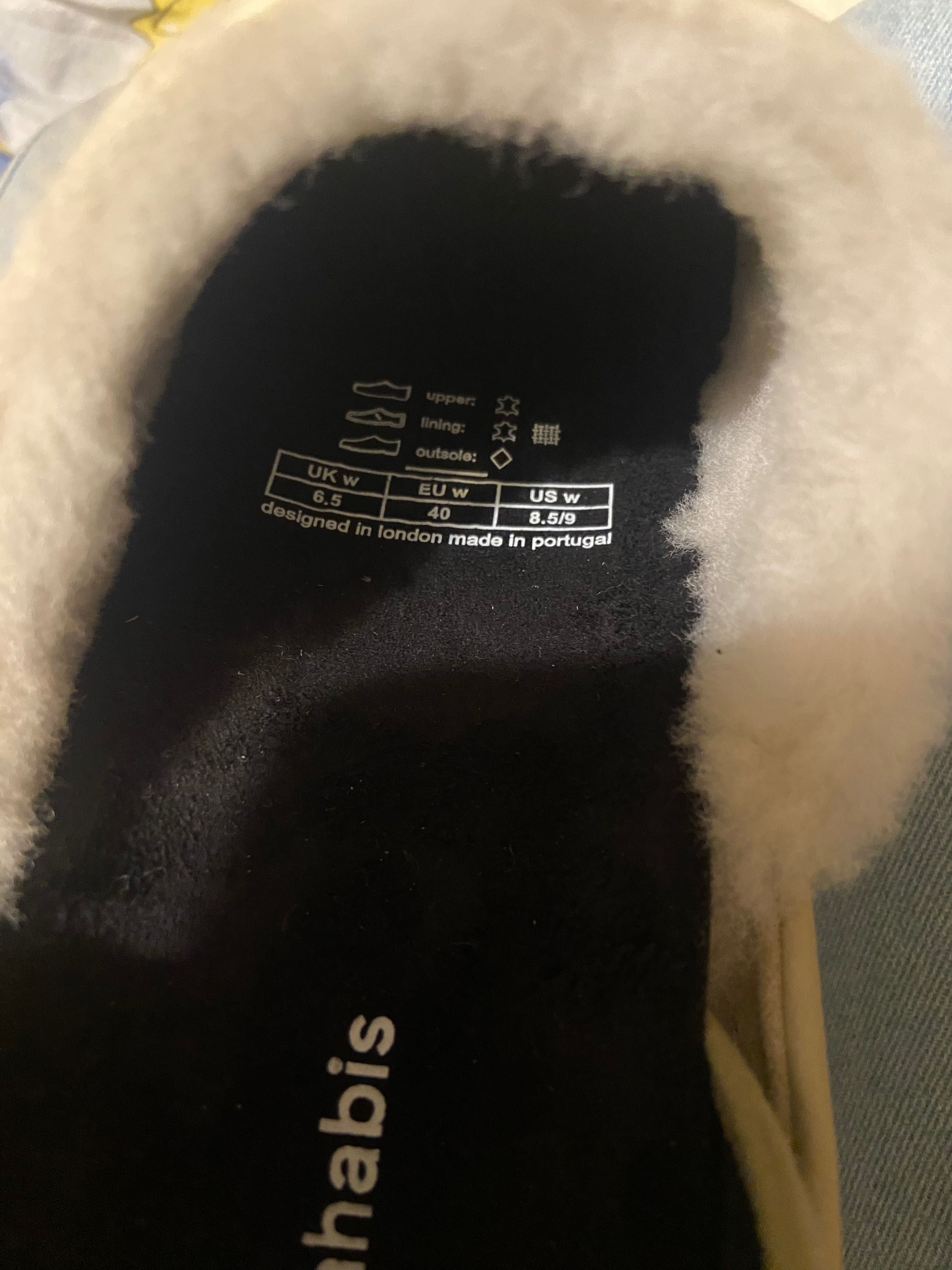 Kapcie/ buty typu slippers r. 40 Mahabis ocieplane (MOŻLIWA WYSYŁKA)