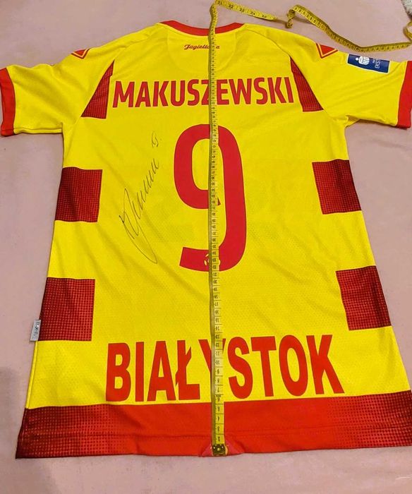 Koszulka meczowa Jagiellonia Białystok matchworn + autografy