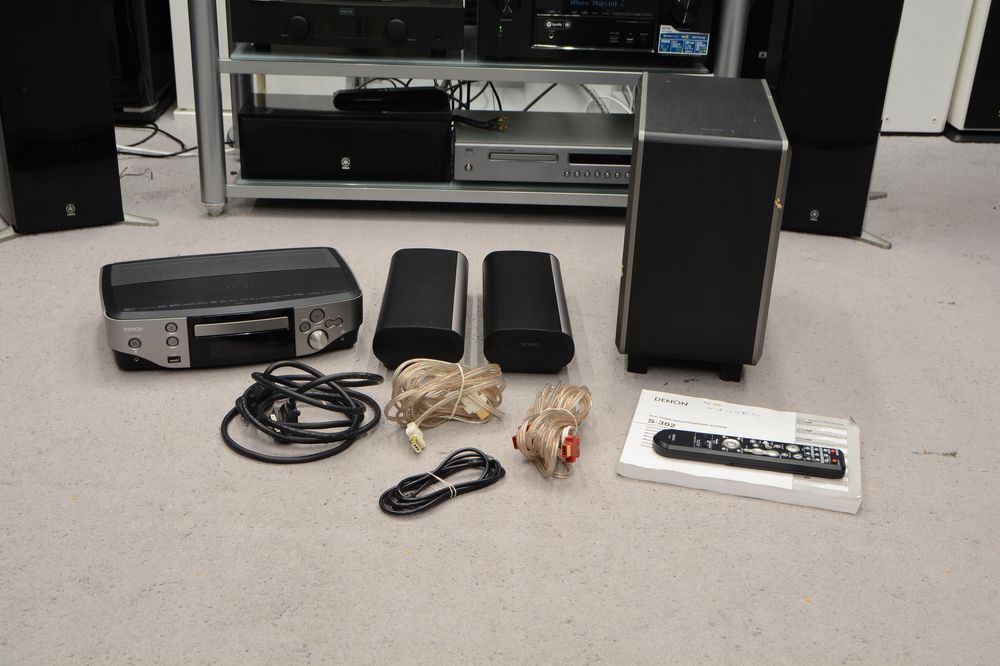 Zestaw kino domowe Denon S-302 kolumny subwoofer i DVD + pilot i kable