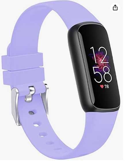 Silikonowy pasek do zegarków Fitbit Luxe fioletowy TopPerfekt