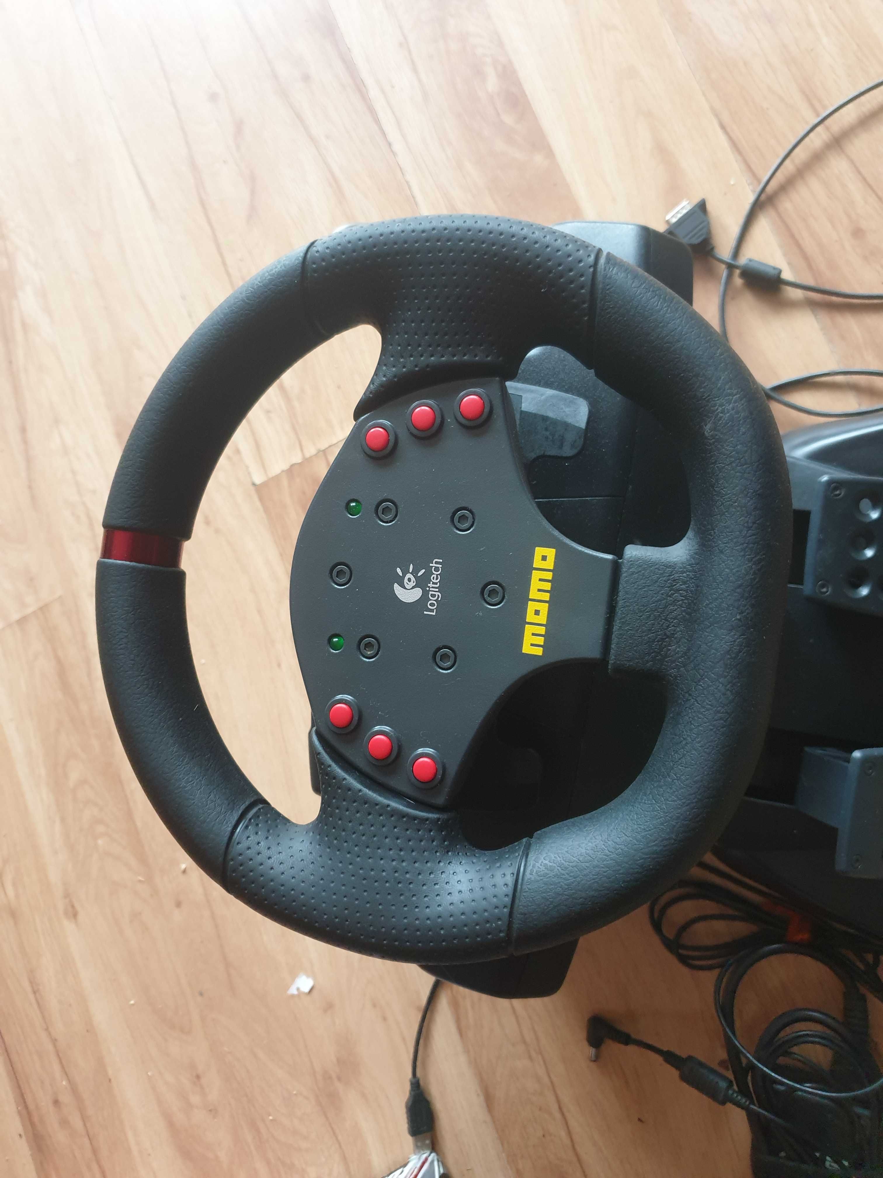 Kierownica PC Logitech Momo Racing Force Feedback  bardzo dobry stan