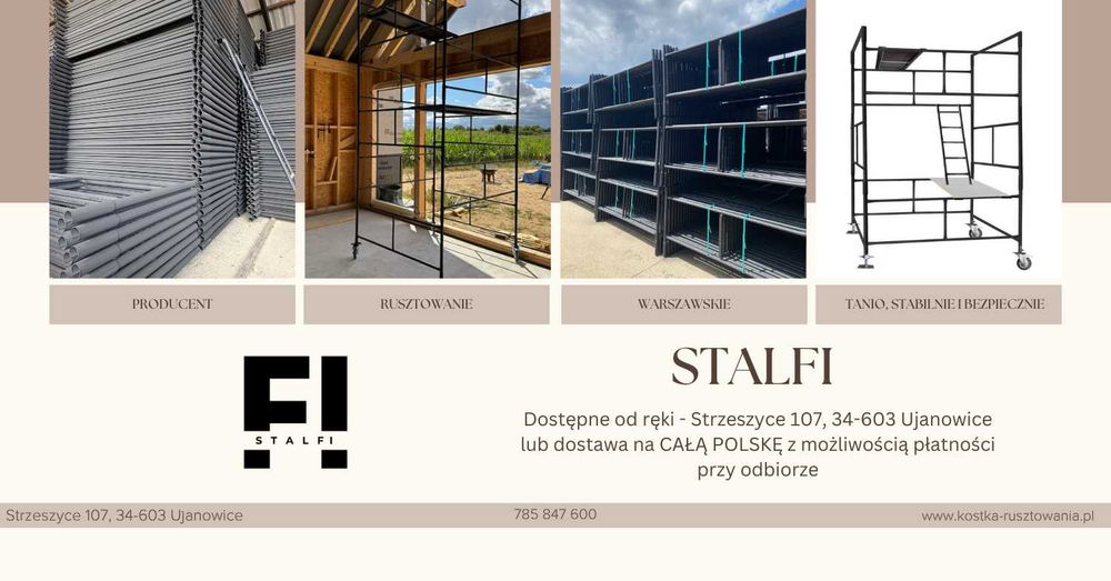 Ramka budowlana, przęsła warszawskie - rusztowania stabilne i tanie