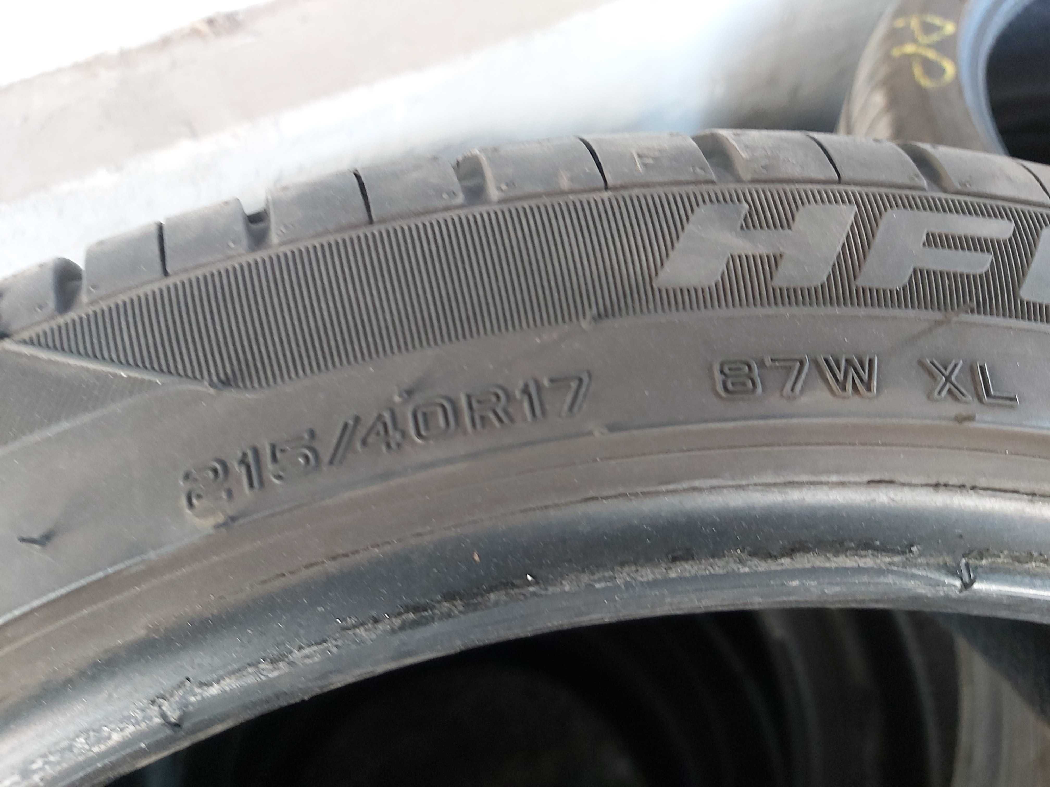 215/40R17 Pojedyncza używana opona letnia Hifly
