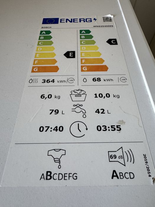 Maquina de lavar e secar roupa Bosch