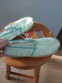 Espadryle w kolorze miętowym r.38 buty lato wiosna