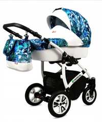 Wózek dziecięcy 3w1 BabyLux
Tropical ALU - głęboki, spacerowy,
fotelik
