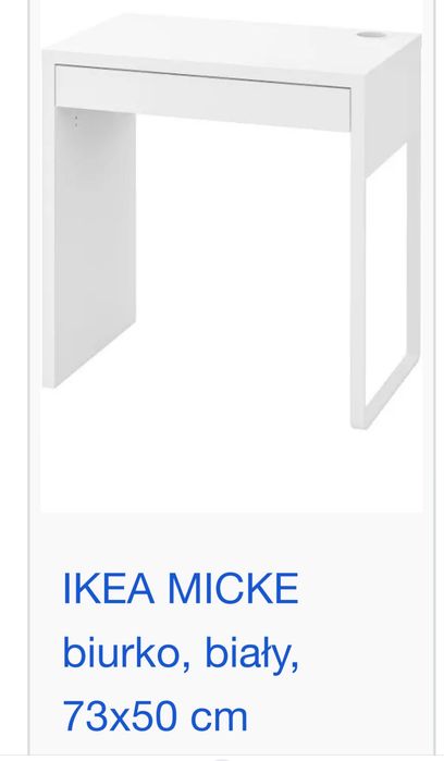 Biurko Ikea białe