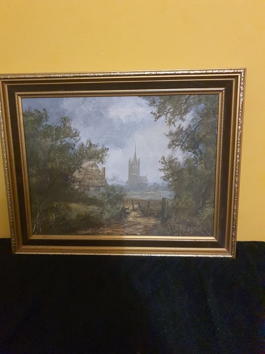 Obraz olejny na płótnie 48x38 sygnowany