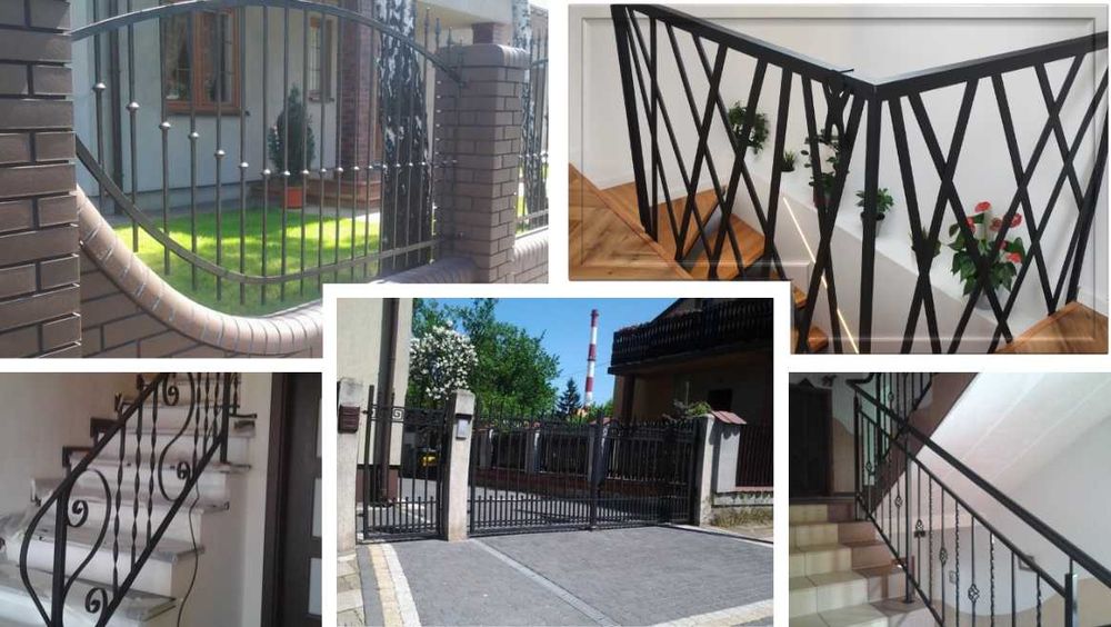Ogrodzenia, balustrady, barierki, meble, metaloplastyka