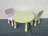 Stolik z krzesłami dla dzieci Ikea Mammut zestaw