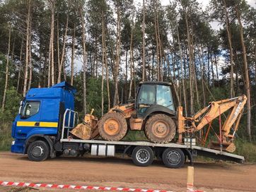 Pomoc Drogowa, Autolaweta Transport maszyn budowlanych,ciągników