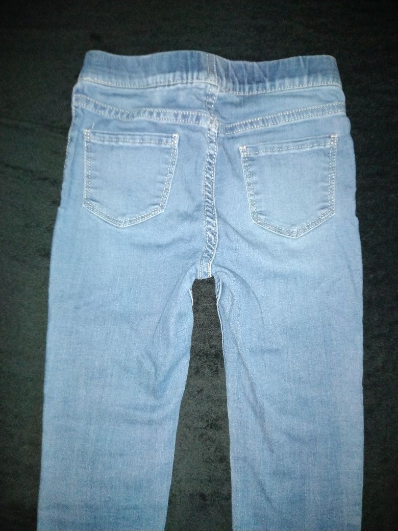 Spodnie H&M jegginsy jeans legginsy roz.116
