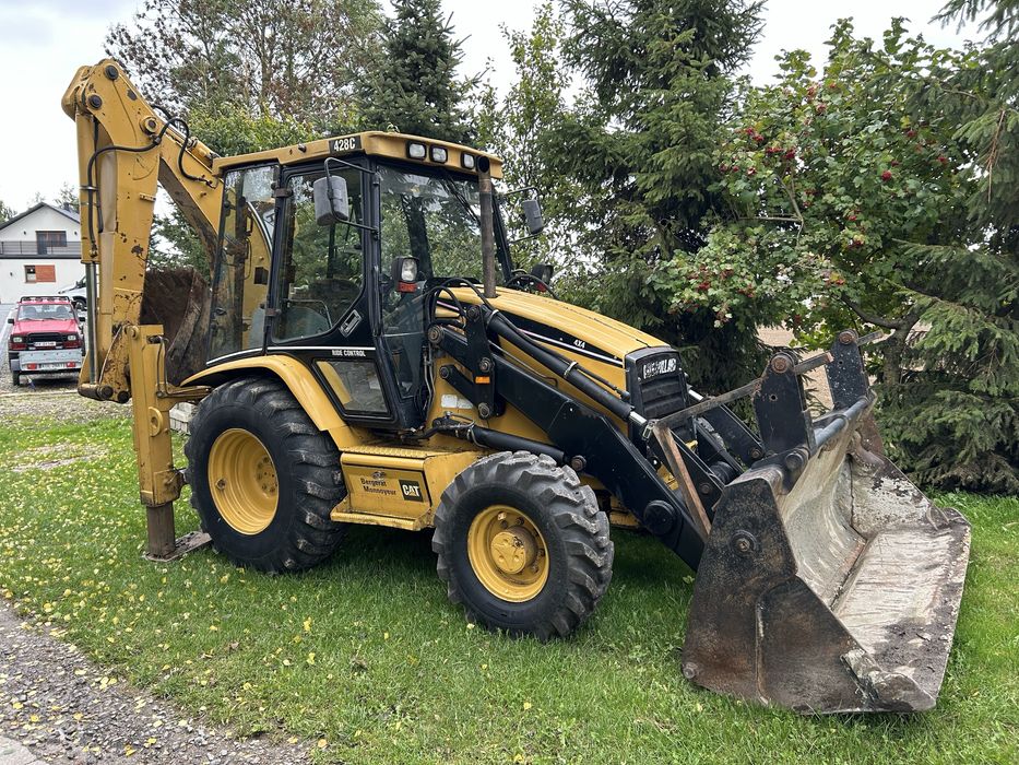 Koparko Ładowarka Caterpillar Cat 428C 4x4 Nowe Opony